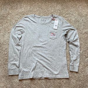 Vineyard Vines Long Sleeve Shirt Mrs Claus Whale WOMEN’S SMALL NWT NEW
